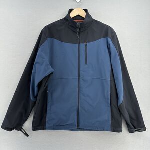 GLACIER'S EDGE Nylon Fleece Full Zip Jacket Men's XXL Windproof‎ Water Resistant